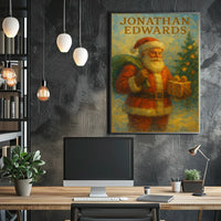 Santa Claus Christmas Scene Wall Art Poster - Cultural or Heritage Poster