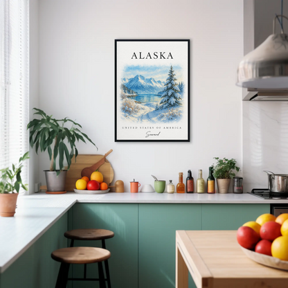 Alaska, Anchorage Signature Series Vintage Travel Poster