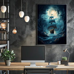 Voyage Through The Storm Poster PosterGoat