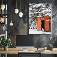 Winter Cabin Retreat Poster