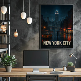 New York City A Sleepless Mosaic Poster