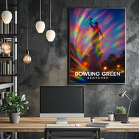 Bowling Green Kentucky Scenic Minimalist Decor Poster