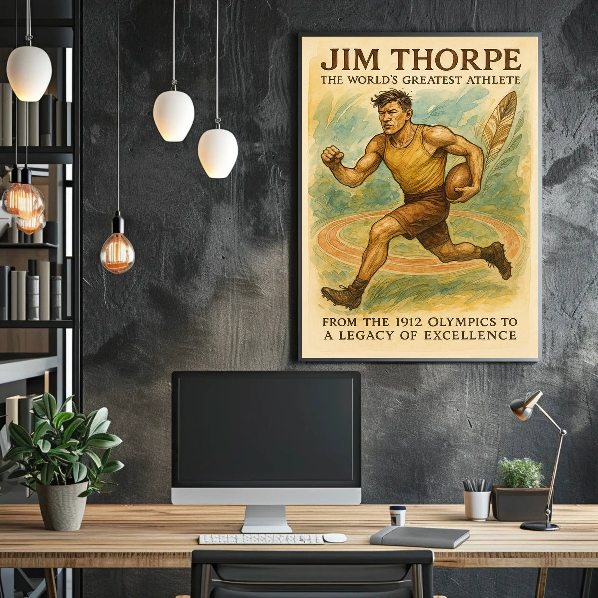 Jim Thorpe Legendary Athlete Jim Thorpe Poster