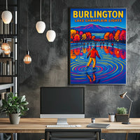 Burlington Lake Champlain Lights Poster