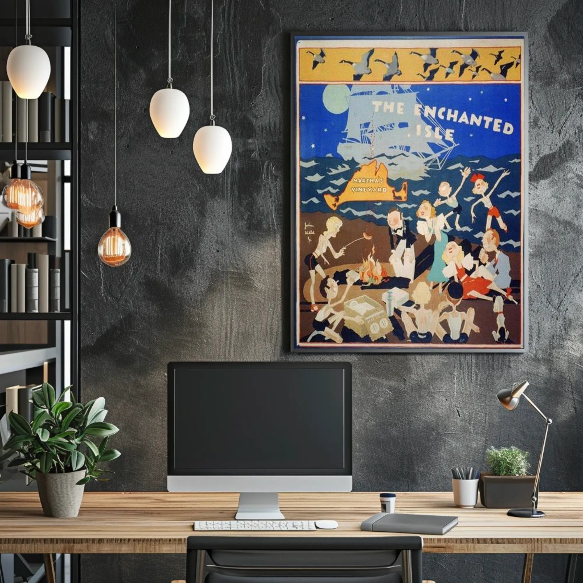 The Enchanted Isle of Martha's Vineyard Poster PosterGoat