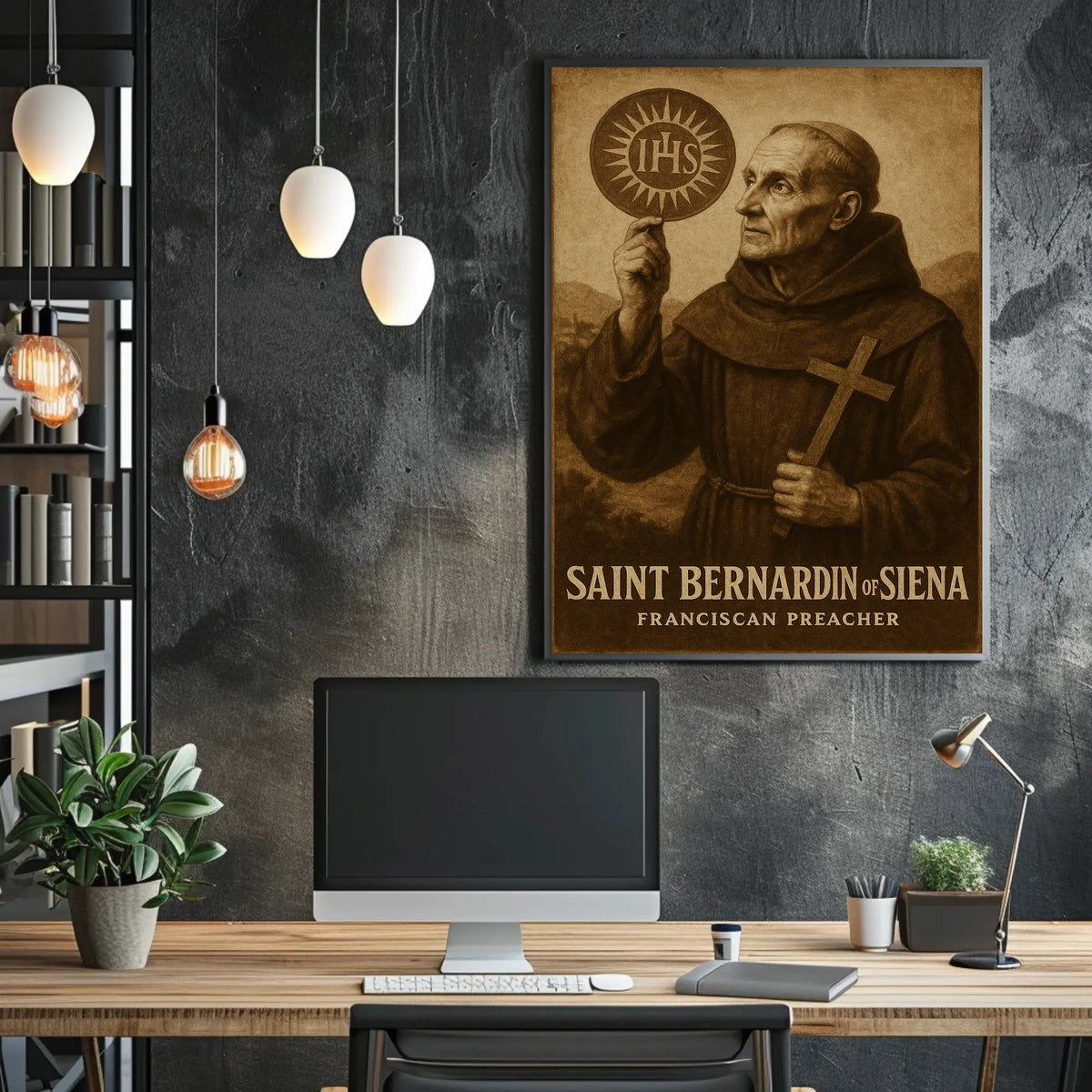 Saint Bernardin Of Siena Poster