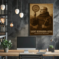 Saint Bernardin Of Siena Poster