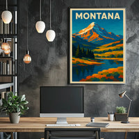 Montana Landscape Poster
