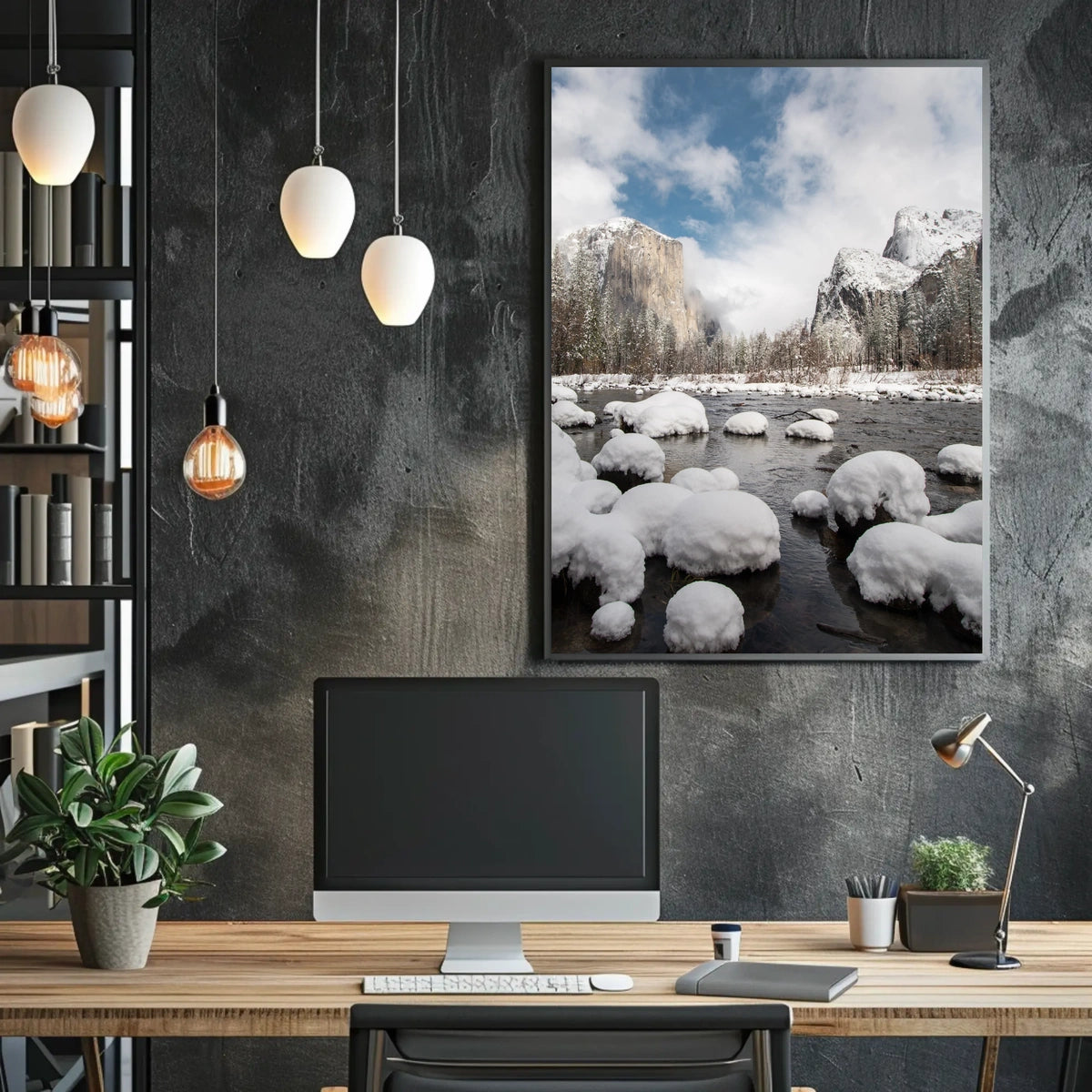 Winter Wonderland in Tranquil Yosemite National Park Poster