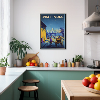Visit India Vintage Poster