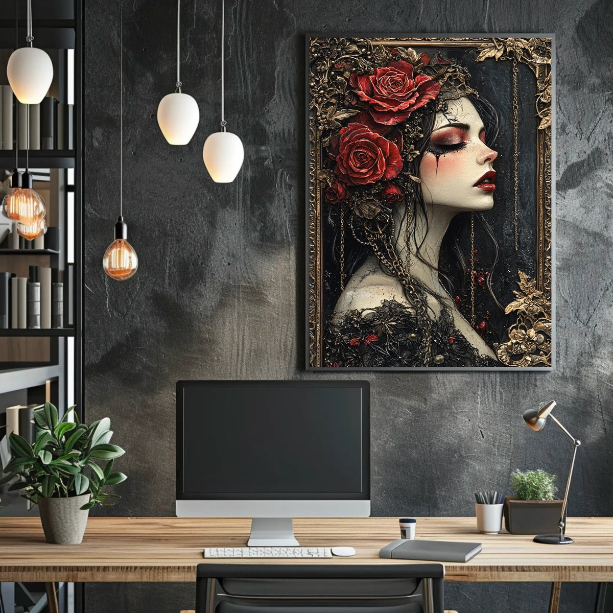 Victorian Gothic Romance Artistic Poster