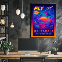 Fly to Haleakalā Wall Art Print