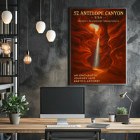 Antelope Canyon Enchanted Journey Art Poster