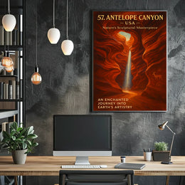 Antelope Canyon Enchanted Journey Art Poster