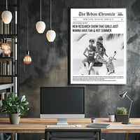 Summer Vibes Dolls on Scooter Urban or Cityscape Poster PosterGoat