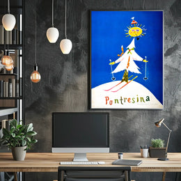 Pontresina Winter Wonderland Poster
