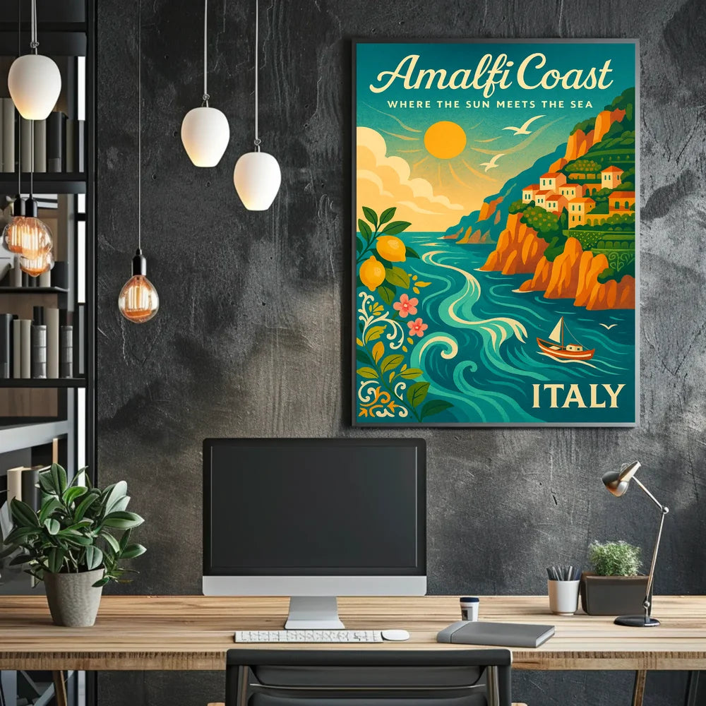 Vintage Art Deco Automobile Poster