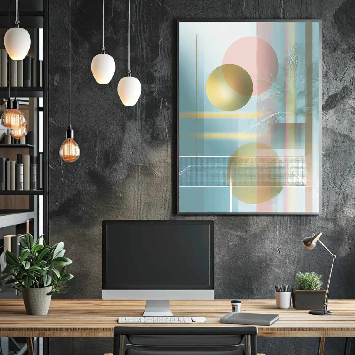 Abstract Geometric Harmony Poster