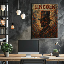 Lincoln An Abstract Legacy Poster PosterGoat