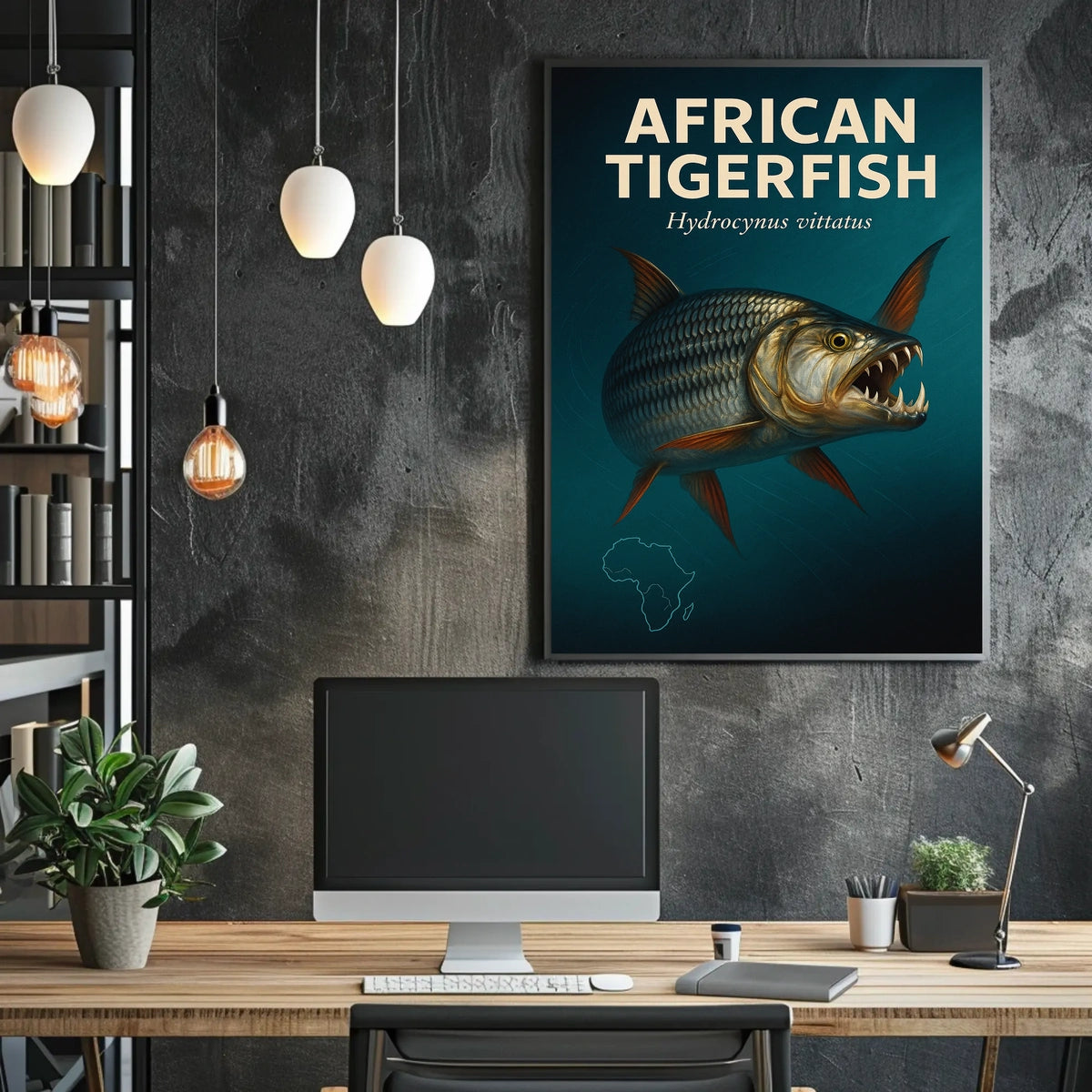 African Tigerfish Hydrocynus vittatus Poster
