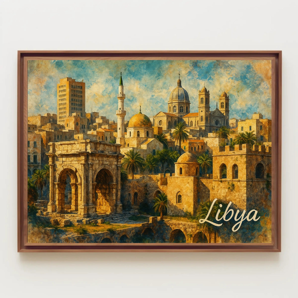 Libya Scenery Wanderlust Realism Poster