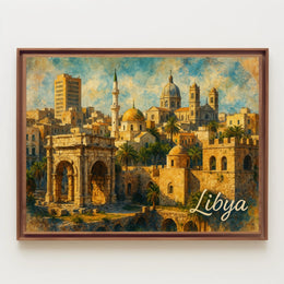 Libya Scenery Wanderlust Realism Poster