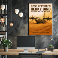 C-130 Hercules Herky Bird Poster PosterGoat