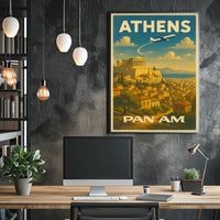 Athens Travel Poster