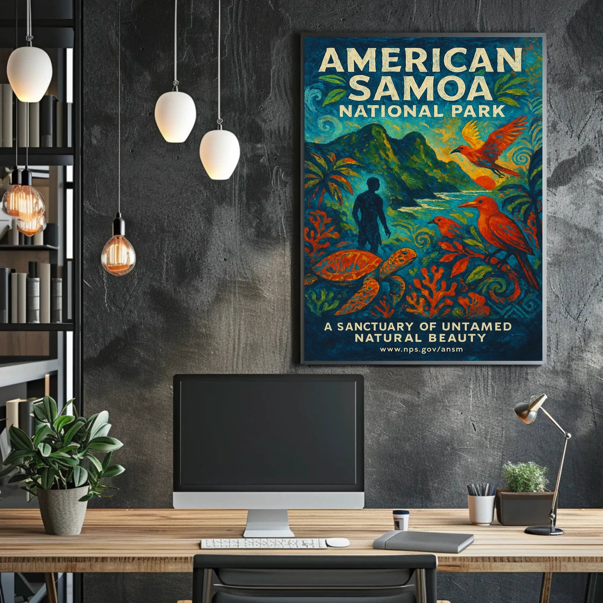 American Samoa National Park Untamed Beauty National Park Poster