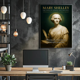 Mary Shelley - The Voice of Science and the Soul Poster PosterGoat