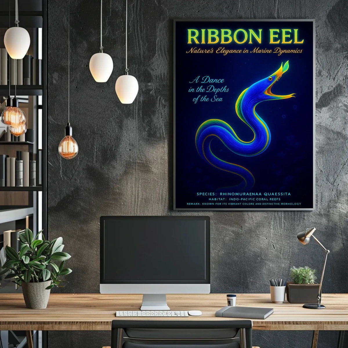 Ribbon Eel NatureS Elegance Poster