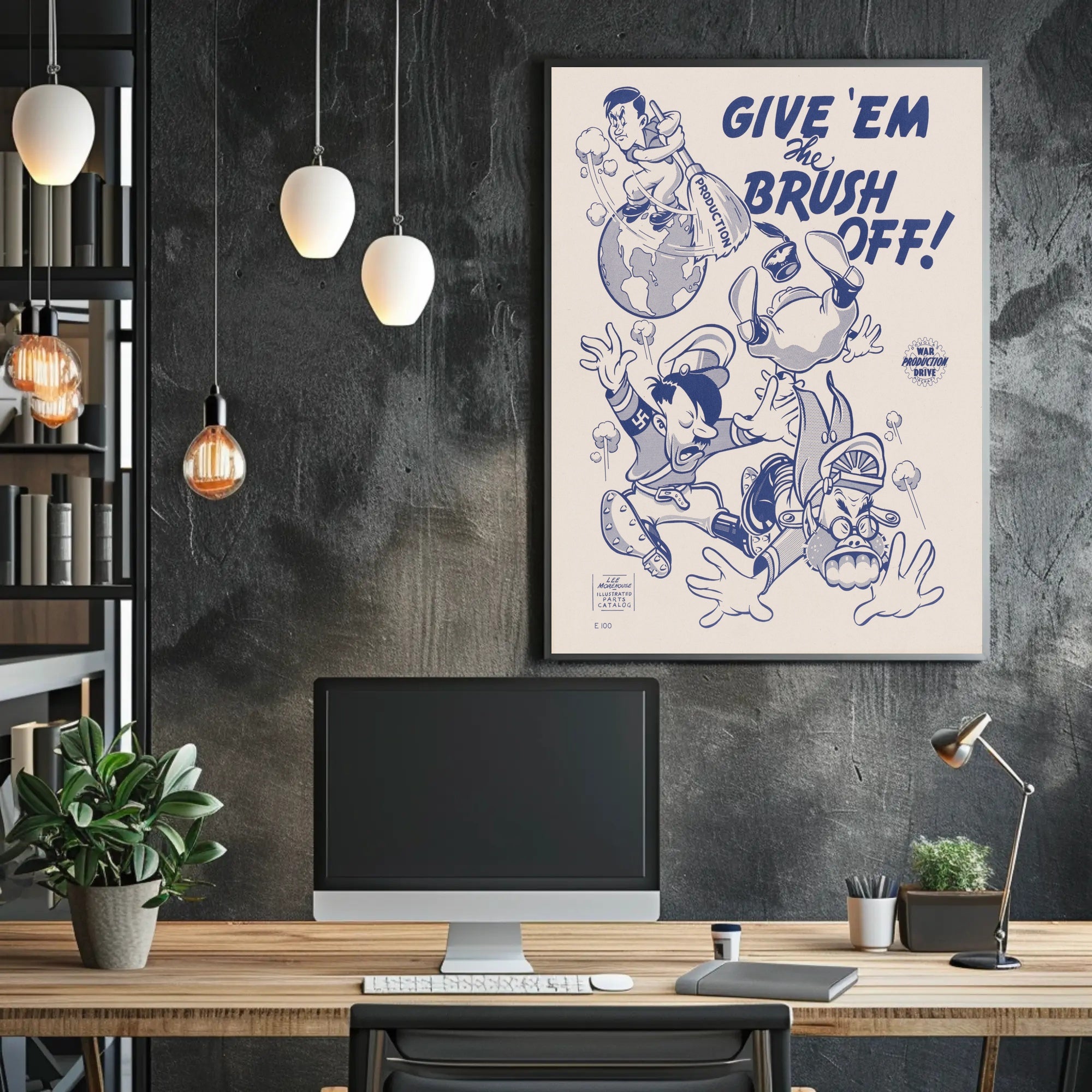 Give 'Em the Brush Off! Poster PosterGoat