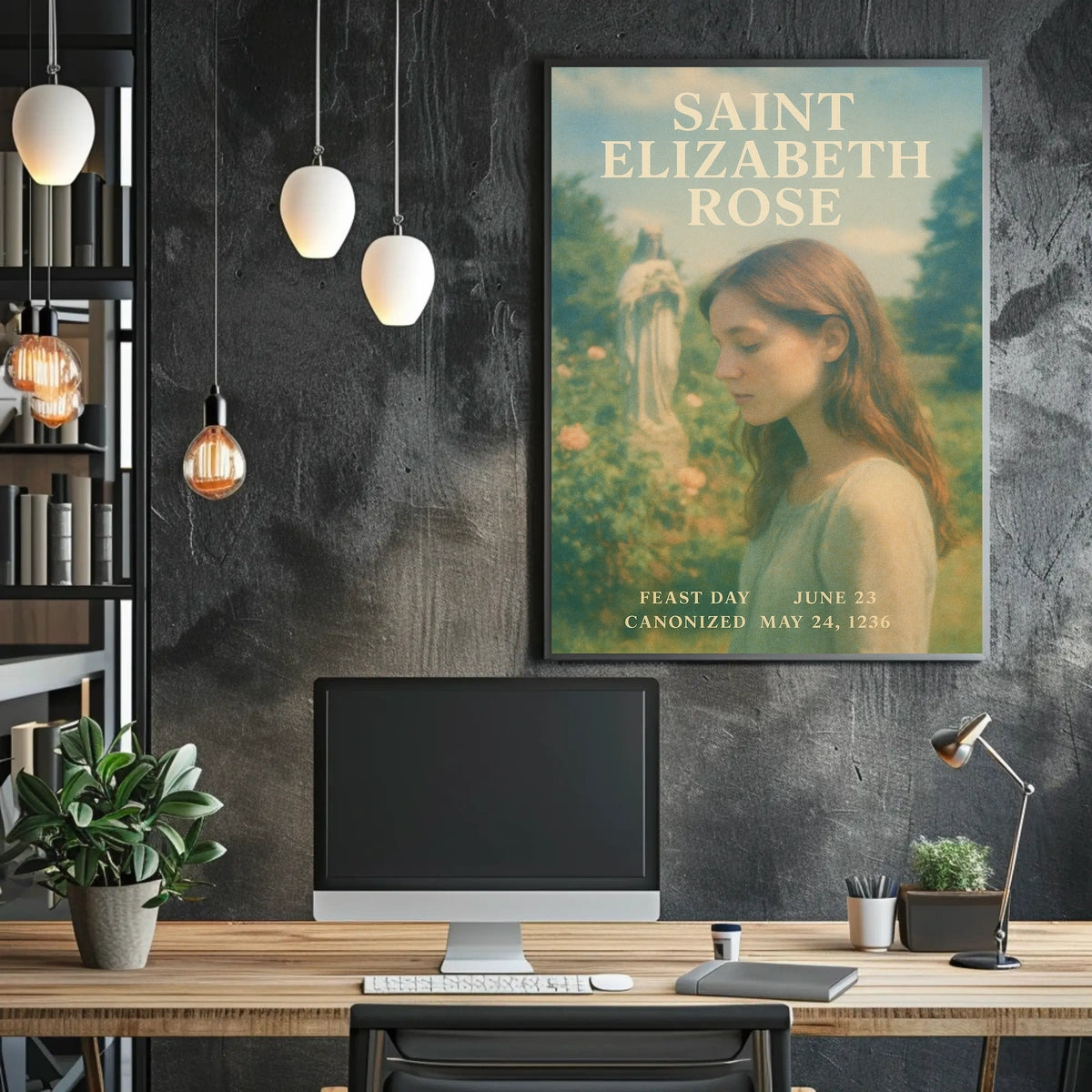 Saint Elizabeth Rose Feast Day Poster