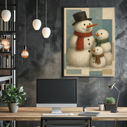 Winter Wonderland Snowmen Poster