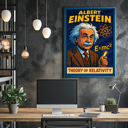 Albert Einstein Theory Of Relativity Poster