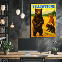 Yellowstone Bears Poster PosterGoat