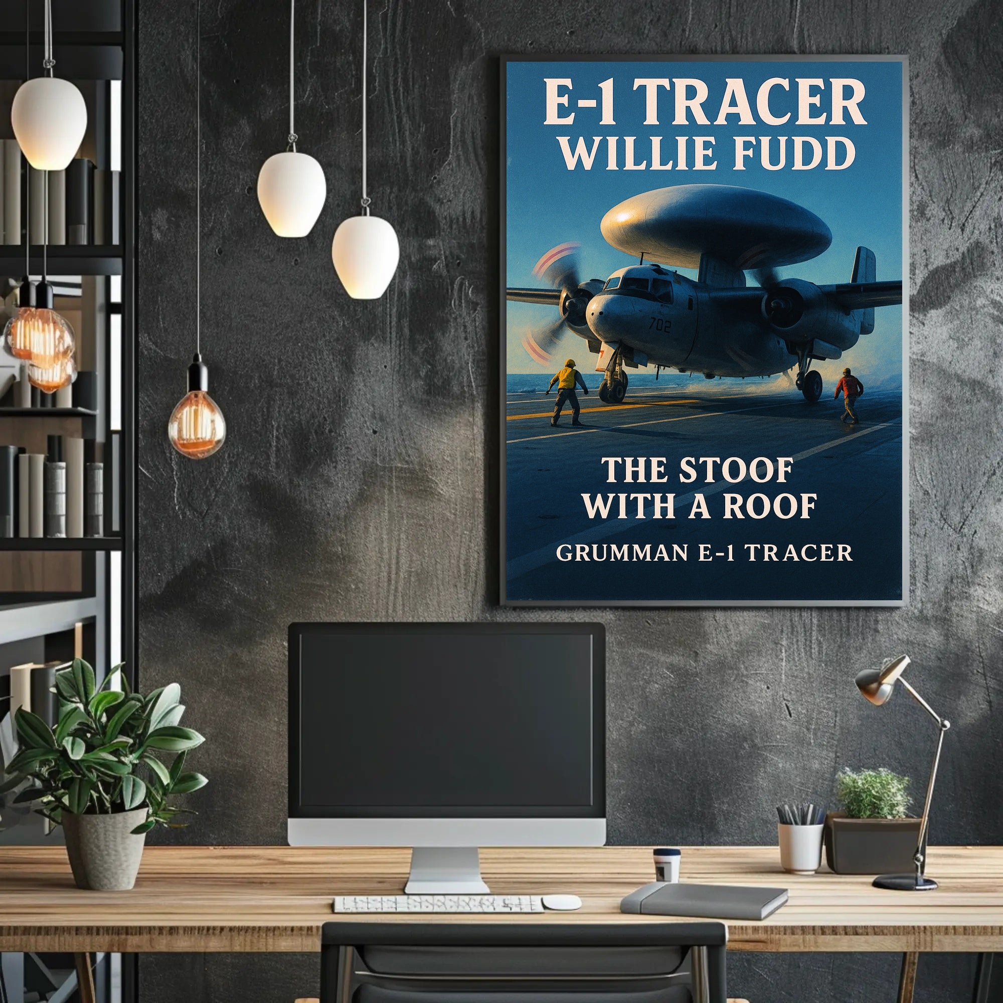 E-1 Tracer The Stoof with a Roof Poster PosterGoat