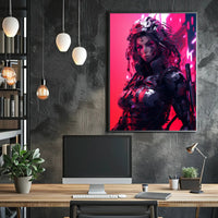 Cybernetic Warrior Poster PosterGoat