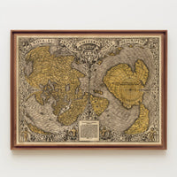 world map created by Oronce Fine in 1531 poster