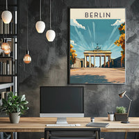 Berlin's Iconic Landmark Poster