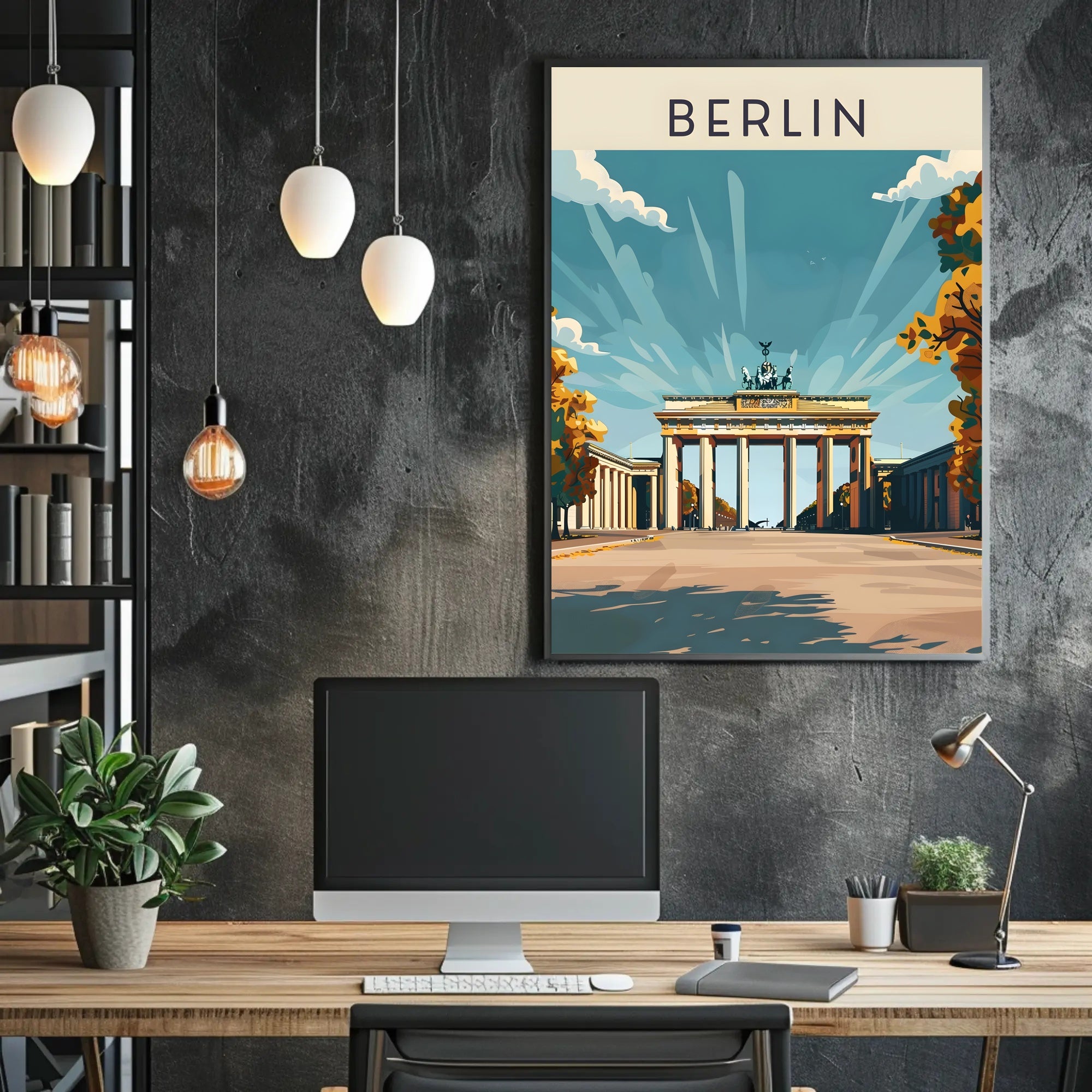 Berlin's Iconic Landmark Poster