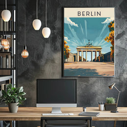 Berlin's Iconic Landmark Poster
