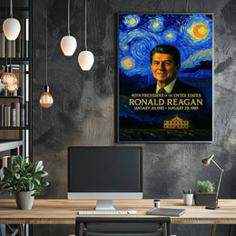 Ronald Reagan 40th President of the United States Presidential Masterpiece Series Poster