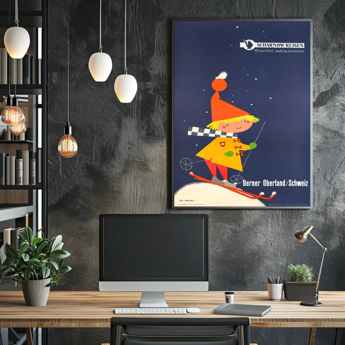 Winter Adventures In Berner Oberland Poster