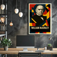 William McKinley 25th President of the United States Abstract Pop Poster