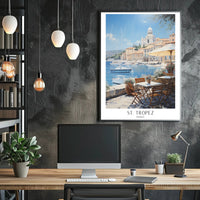 Serene St. Tropez Poster PosterGoat