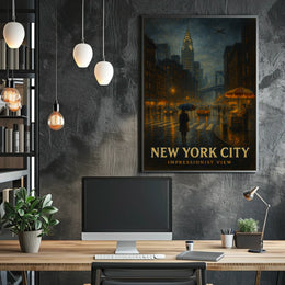 New York City Impressionist View Poster