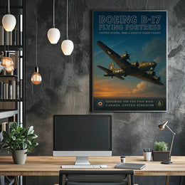 Boeing B-17 Flying Fortress Poster