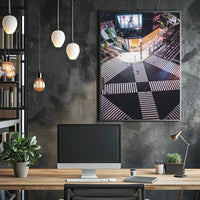 Vibrant City Intersection Poster PosterGoat