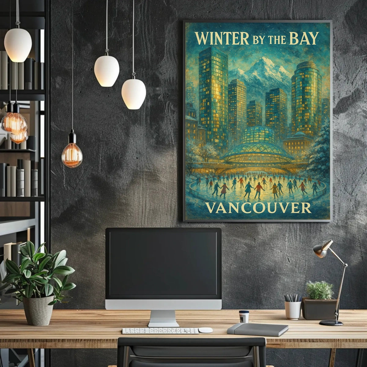 Vancouver Winter City Poster